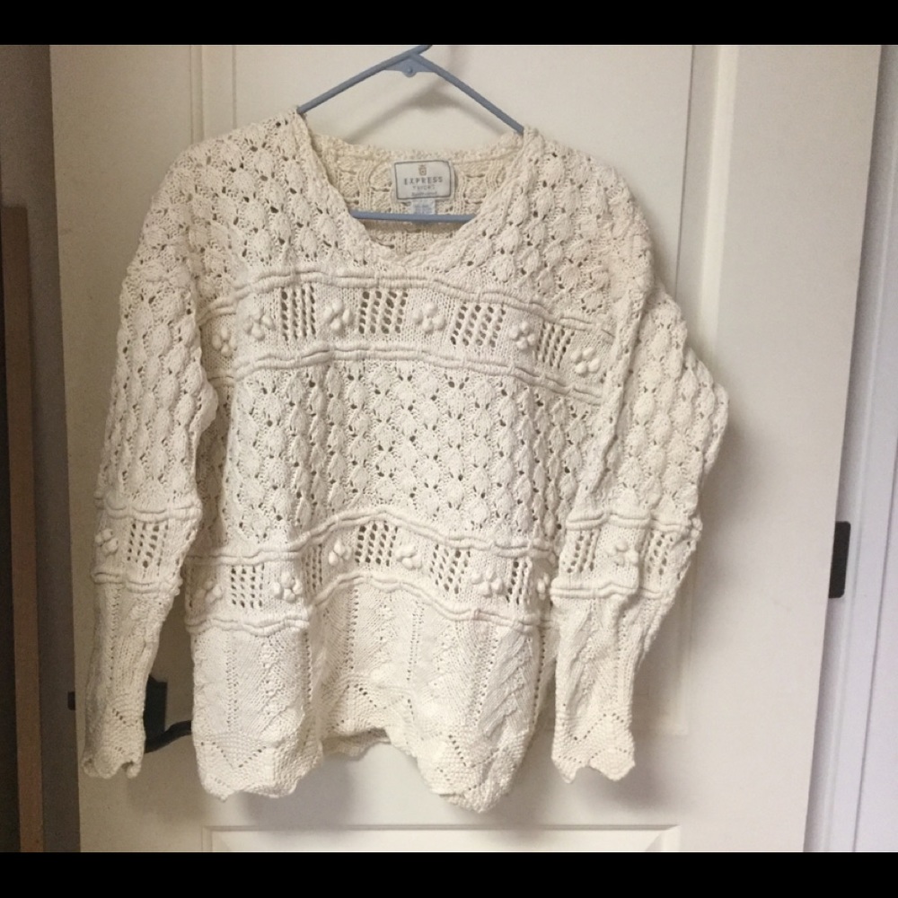 Vintage Express Tricot Handknitted Sweater EUC
